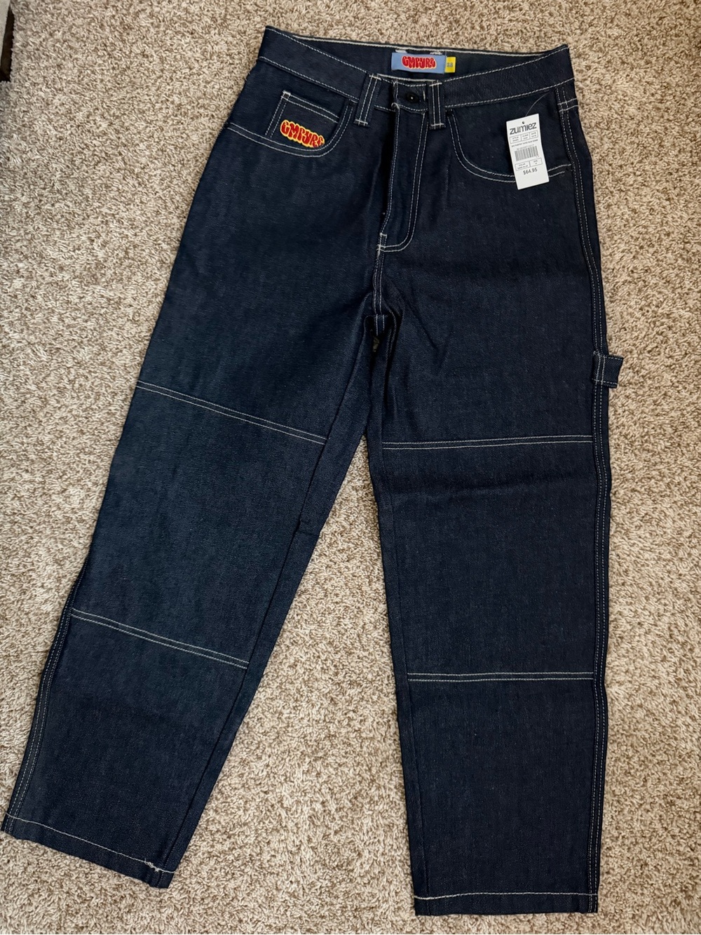 Zumiez Men’s Dark Blue Relaxed Carpenter Jeans